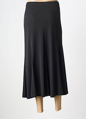 Jupe longue coupe fluide noir UN TEMPS POUR ELLE femme