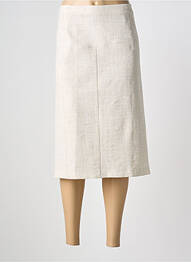 Jupe mi-longue doublure textile beige GRIFFON femme