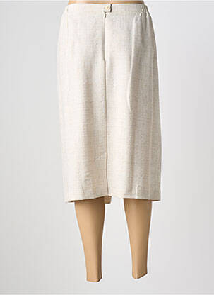 Jupe mi-longue taille normale beige GRIFFON femme