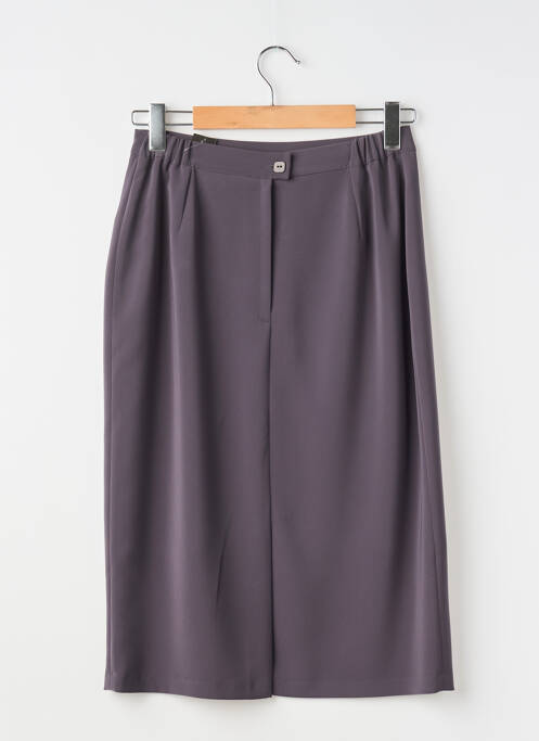 Jupe mi-longue doublure textile gris ELSSA femme