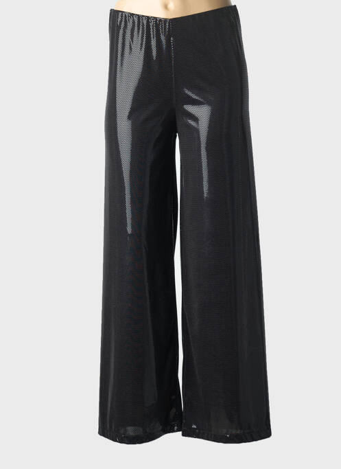 Pantalon large coupe fluide taille normale noir COTTONADE femme