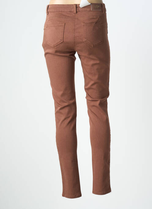 Jeans skinny taille normale taille normale marron C'EST BEAU LA VIE femme