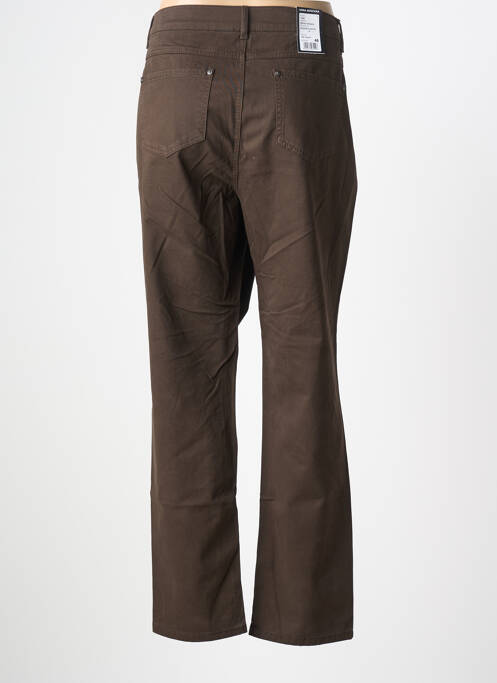 Jeans coupe droite stretch taille normale marron ANNA MONTANA femme