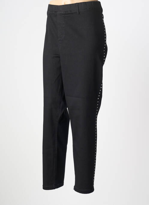 Pantalon slim taille élastique taille normale noir CISO femme
