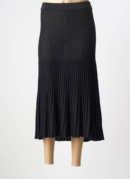 Jupe longue coupe fluide noir BARBARA LEBEK femme