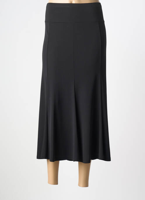Jupe longue coupe fluide noir UN TEMPS POUR ELLE femme