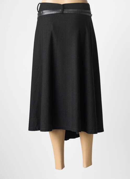 Jupe longue coupe fluide noir GRIFFON femme