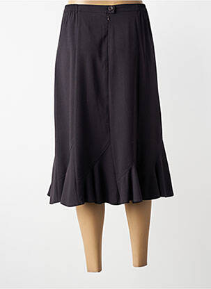 Jupe mi-longue coupe évasée gris 20/20 femme