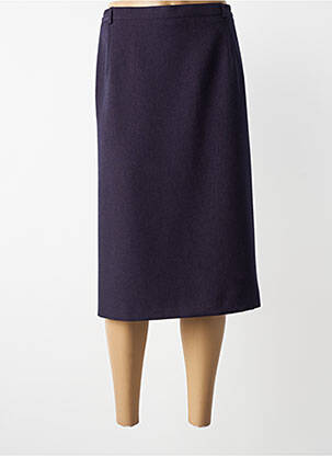 Jupe mi-longue coupe droite violet 20/20 femme
