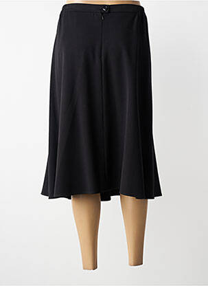 Jupe mi-longue coupe évasée noir GRIFFON femme