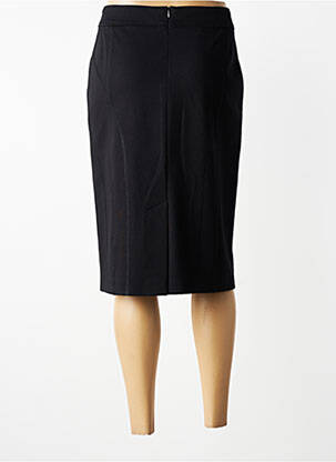 Jupe mi-longue coupe droite noir GELCO femme