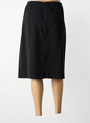 Jupe mi-longue coupe droite noir ELIE BONNIE femme