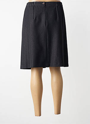 Jupe mi-longue coupe droite gris GEVANA femme
