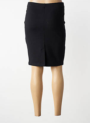 Jupe mi-longue coupe droite noir ÉTYMOLOGIE femme