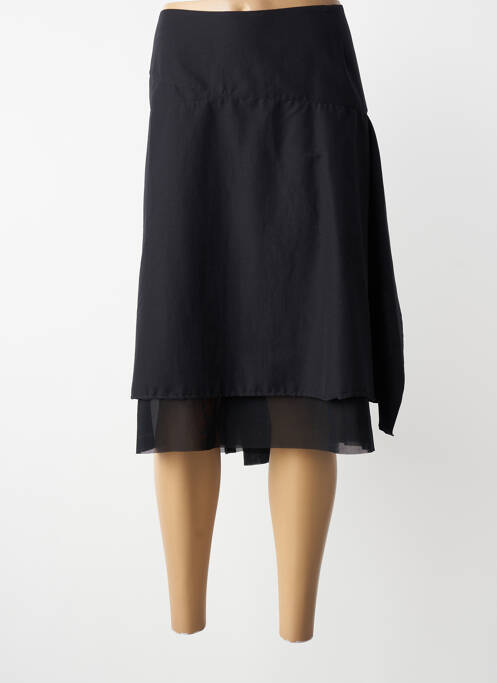Jupe mi-longue coupe évasée noir VERTIGO femme