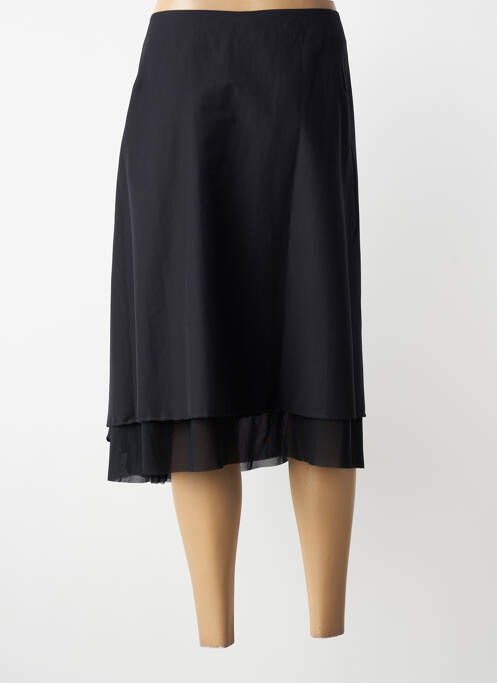 Jupe mi-longue coupe évasée noir VERTIGO femme
