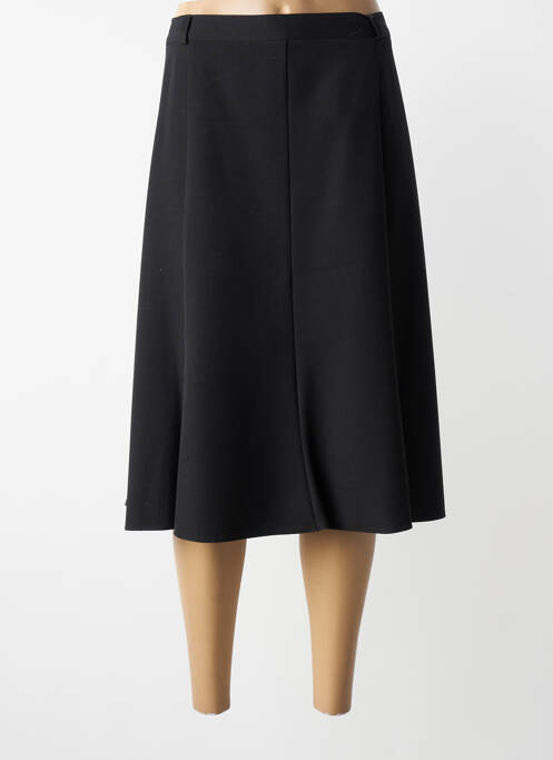 Jupe mi-longue coupe évasée noir 20/20 femme