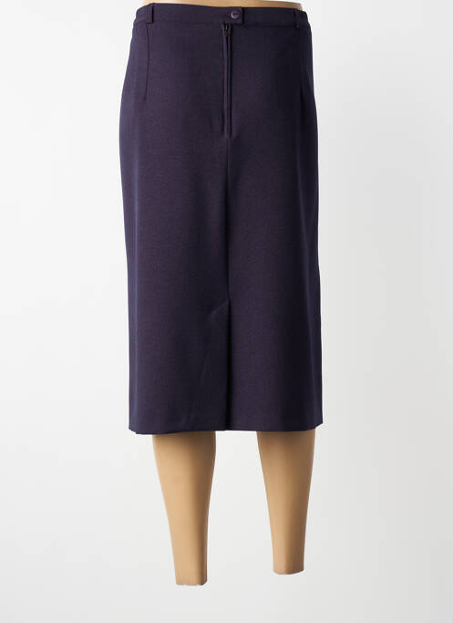 Jupe mi-longue coupe droite violet 20/20 femme
