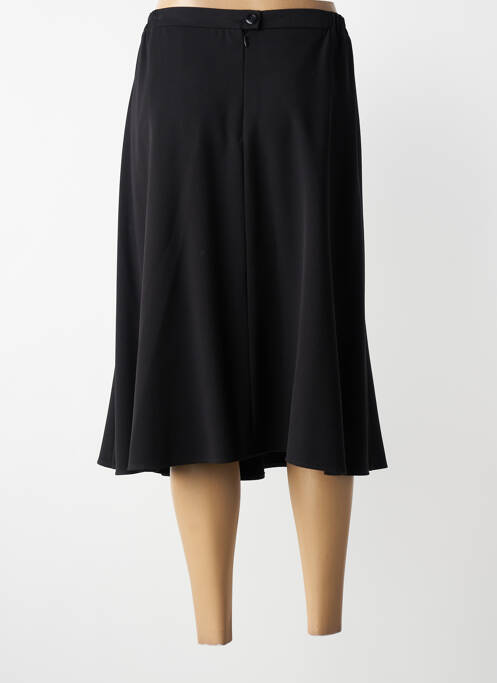 Jupe mi-longue coupe évasée noir GRIFFON femme