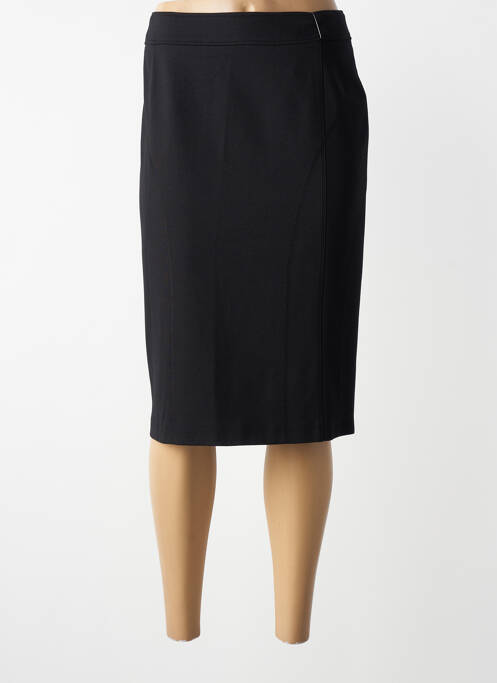 Jupe mi-longue coupe droite noir GELCO femme