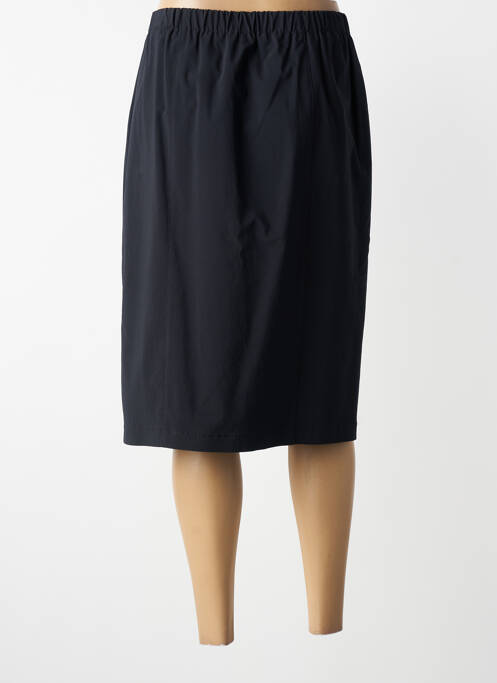 Jupe mi-longue coupe droite noir CHALOU femme
