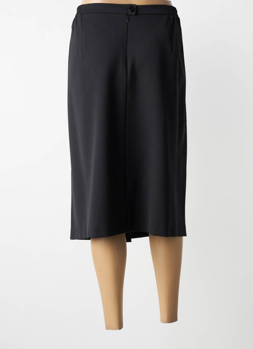 Jupe mi-longue coupe droite noir GRIFFON femme