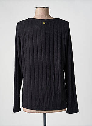 Pull coupe cintrée manches longues noir ÉTYMOLOGIE femme