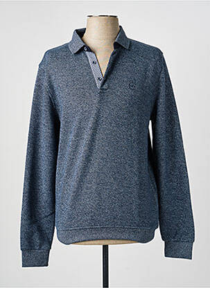 Pull manches longues manches longues bleu CAPTEN homme