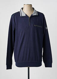 Polo manches longues manches longues bleu HAJO homme