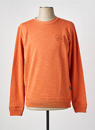 Sweat-shirt manches longues manches longues orange HAJO homme