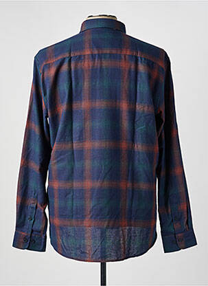 Chemise manches longues coupe droite bleu CAPTEN homme