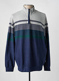 Pull manches longues manches longues bleu HAJO homme