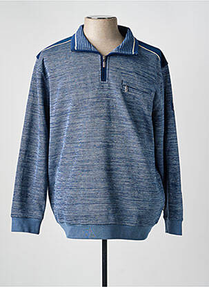 Pull col camionneur manches longues bleu HAJO homme