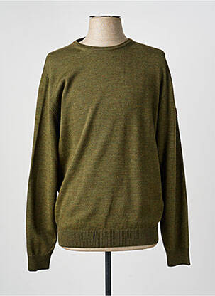 Pull col rond manches longues vert HAJO homme