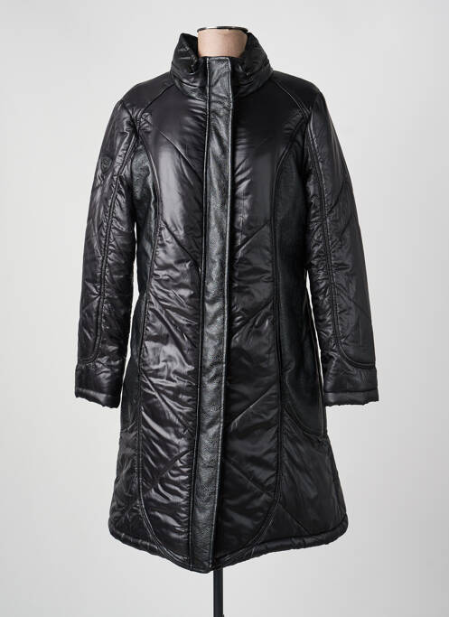 Doudoune manches longues a capuche noir FRED SABATIER femme