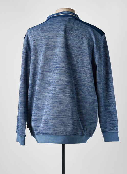 Pull col camionneur manches longues bleu HAJO homme