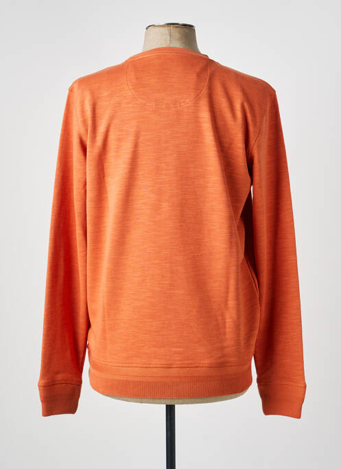 Sweat-shirt manches longues manches longues orange HAJO homme