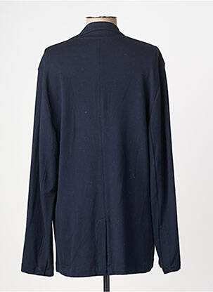 Veste casual col tailleur bleu MAJESTIC FILATURES femme