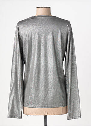 T-shirt manches longues manches longues gris MAJESTIC FILATURES femme