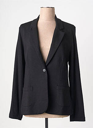 Blazer coupe cintrée noir MAJESTIC FILATURES femme