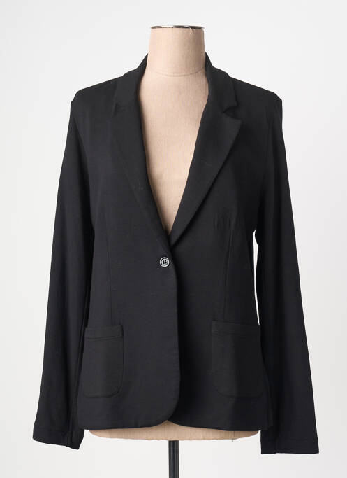 Blazer coupe cintrée noir MAJESTIC FILATURES femme