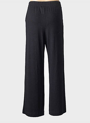 Pantalon large poches taille normale noir MAJESTIC FILATURES femme