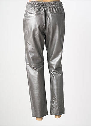 Pantalon droit taille élastique taille normale gris OAKWOOD femme