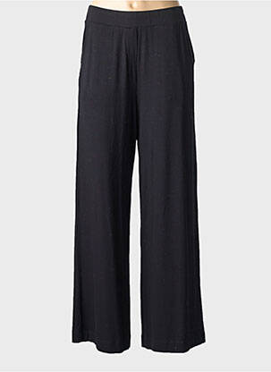 Pantalon large taille normale taille normale noir MAJESTIC FILATURES femme