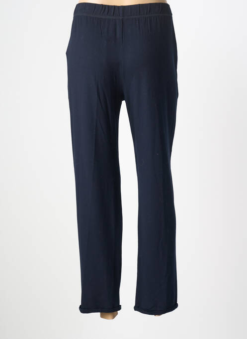 Pantalon droit stretch taille normale bleu MAJESTIC FILATURES femme