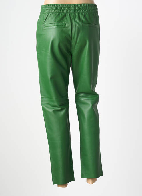 Pantalon droit taille élastique taille normale vert clair OAKWOOD femme