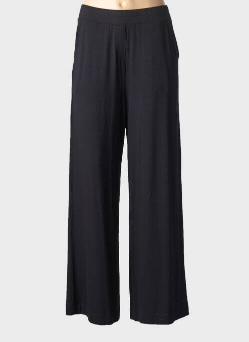 Pantalon large taille normale taille normale noir MAJESTIC FILATURES femme