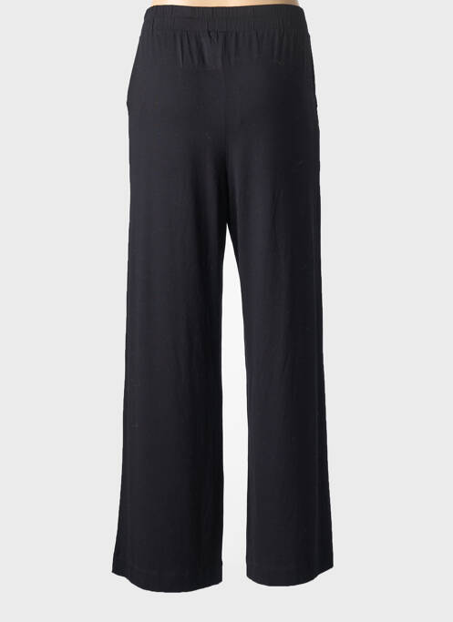 Pantalon large taille normale taille normale noir MAJESTIC FILATURES femme