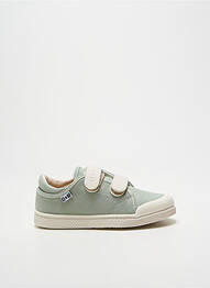 Baskets semelle amovible bout rond vert BONTON garcon