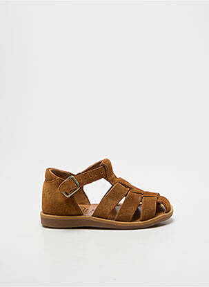 Sandales/nu pieds fermeture boucle(s) bout rond marron POM D'API garcon